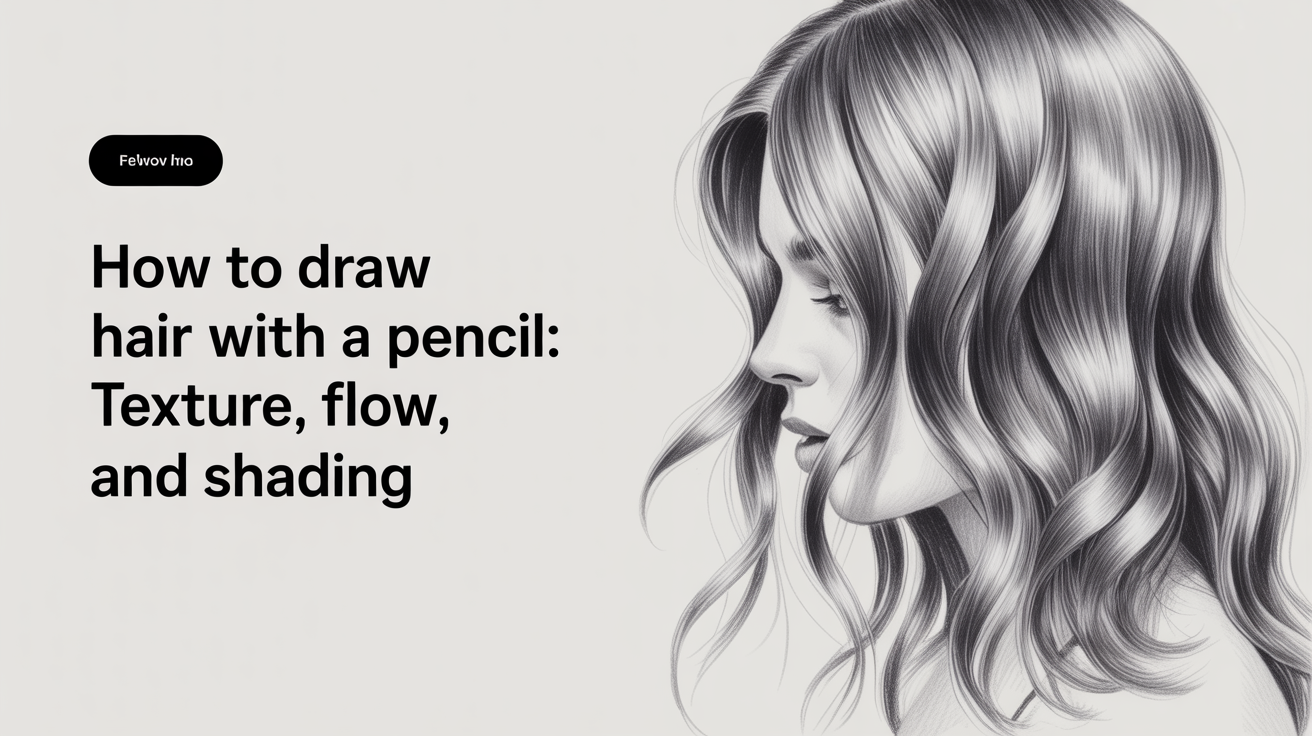 How to Draw Hair With a Pencil: Texture, Flow, and Shading