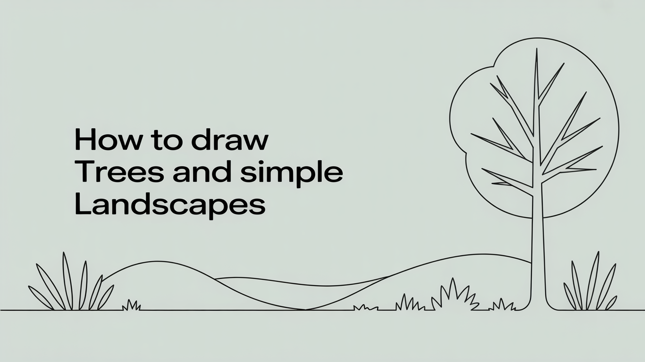 How to Draw Trees and Simple Landscapes